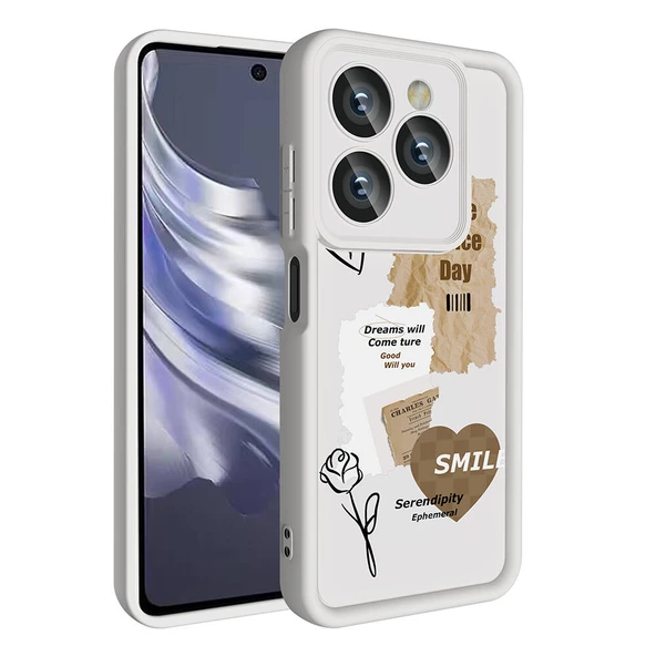 Tecno Spark 20 Kılıf Kamera Korumalı Baskılı Arka Yüzey Klas Kapak - 3