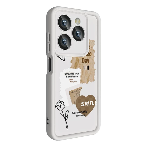 Tecno Spark 20 Kılıf Kamera Korumalı Baskılı Arka Yüzey Klas Kapak - 8