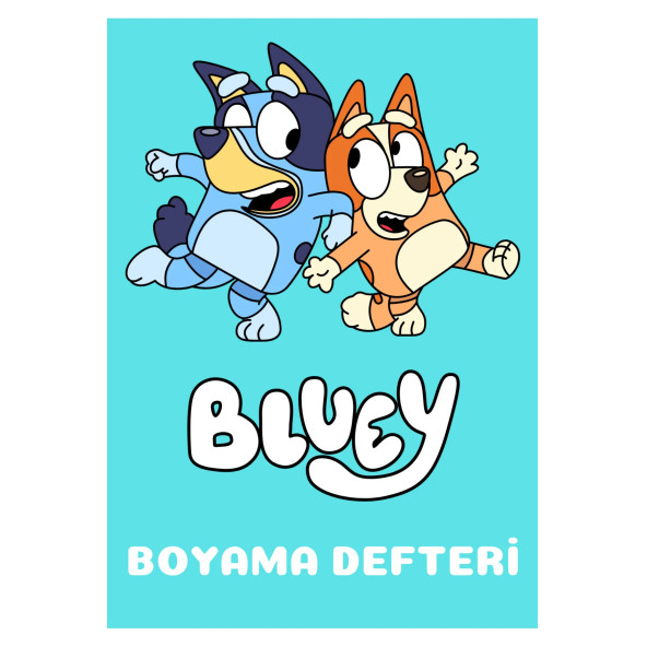 Bluey Boyama Defteri Bluey Eğitici Defter Bluey Aktivite Defteri Bluey Set