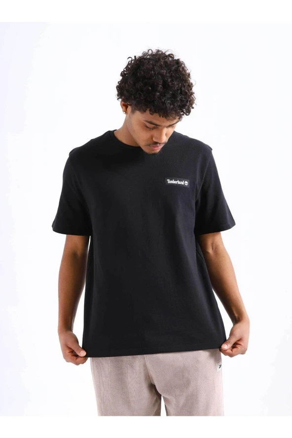 Timberland SS Woven Badge T-Shirt - Black