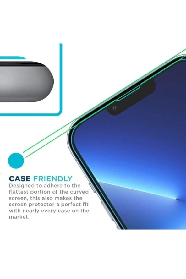 Apple İphone 15 Pro 9H Nano Esnek Micro Temperli Kırılmaz Cam Koruma ürün görseli