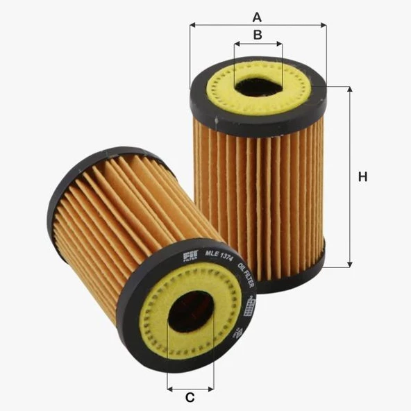Fil Filtre YAG FILTRESI A-CLASS W168 97>04 VANEO W414 02>05 ürün görseli 1