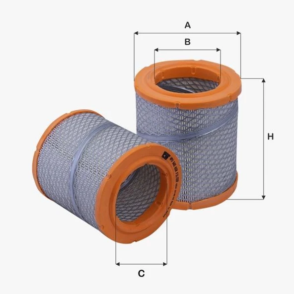 Fil Filtre HAVA FILTRESI BOXER JUMPER DUCATO XUD9 BOXER JUMPER DJ5 (2,5 DUZ 12V) KISA TIP ürün görseli 1