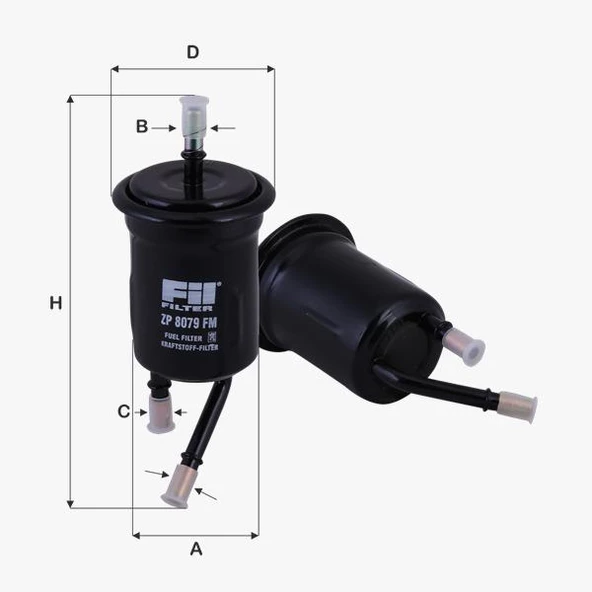 Fil Filtre BENZIN FILTRESI KIA RIO 1.3 1.5 2000-2005 ürün görseli 1