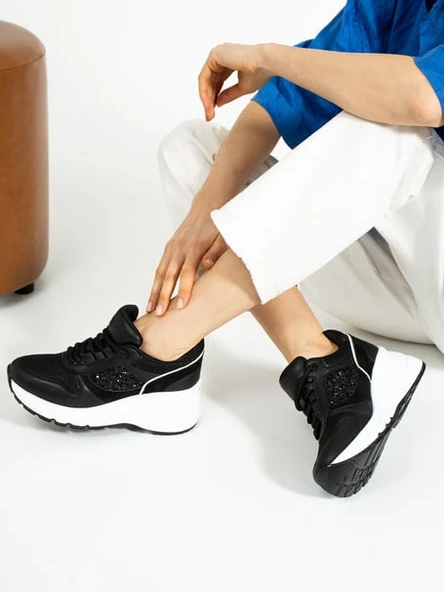 Filet 185 Gizli Topuklu Taban Sneaker Kadın Spor Ayakkabı - Resim 4