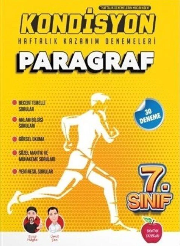 7. Sınıf Paragraf Kondisyon Haftalık Kazanım Denemeleri Newton Yayınları