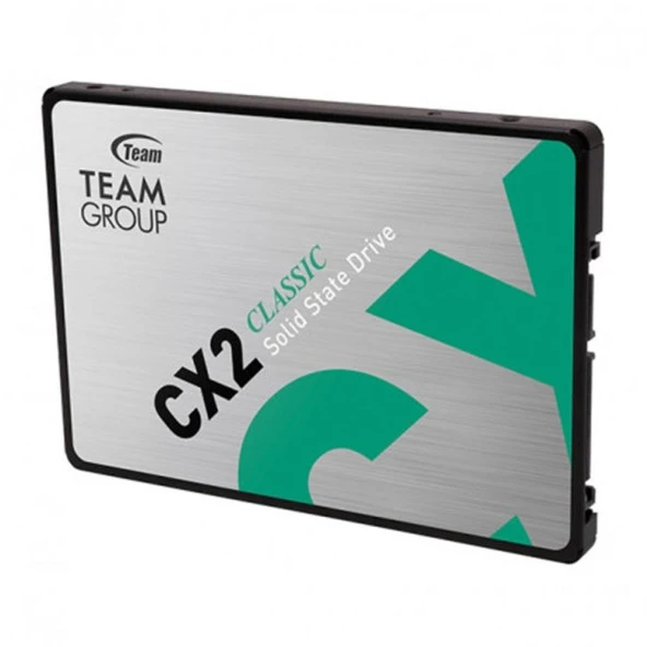 Team 256GB CX2 520-430MB-s 2.5" SATA3 SSD Disk (T253X6256G0C101) - 2