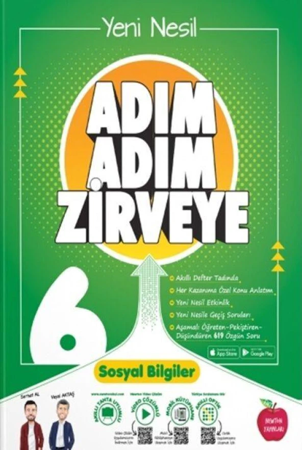 6. Sınıf Sosyal Bilgiler Adım Adım Zirveye Soru Bankası Newton Yayınları