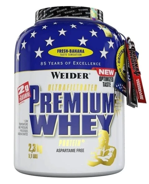 Weider Premium Whey Protein Tozu 2300 Gr - Muz - 1