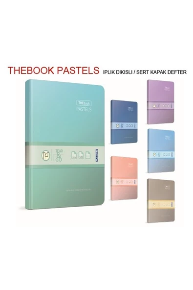 Gıpta Thebook 20x28 Sert Kapak Pastel Defter 400 Yaprak Çizgili