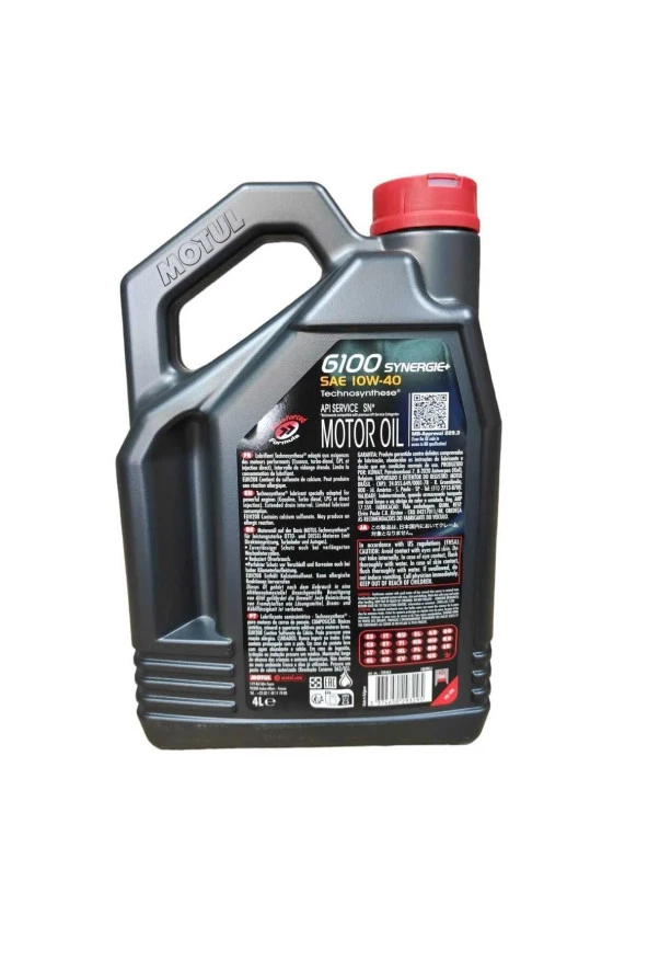 Motul 6100 SYNERGİE+ 10W40 MOTOR YAĞI 4 LİTRE (ÜRETİM TARİHİ:2023) - Resim 2