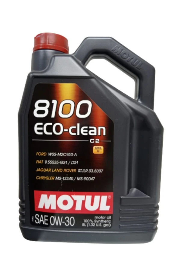 Motul 8100 Eco-clean Sae 0w-30 4 Zamanli %100 Sentetik Synthese-technology Yuksek Performansli 5 Litre