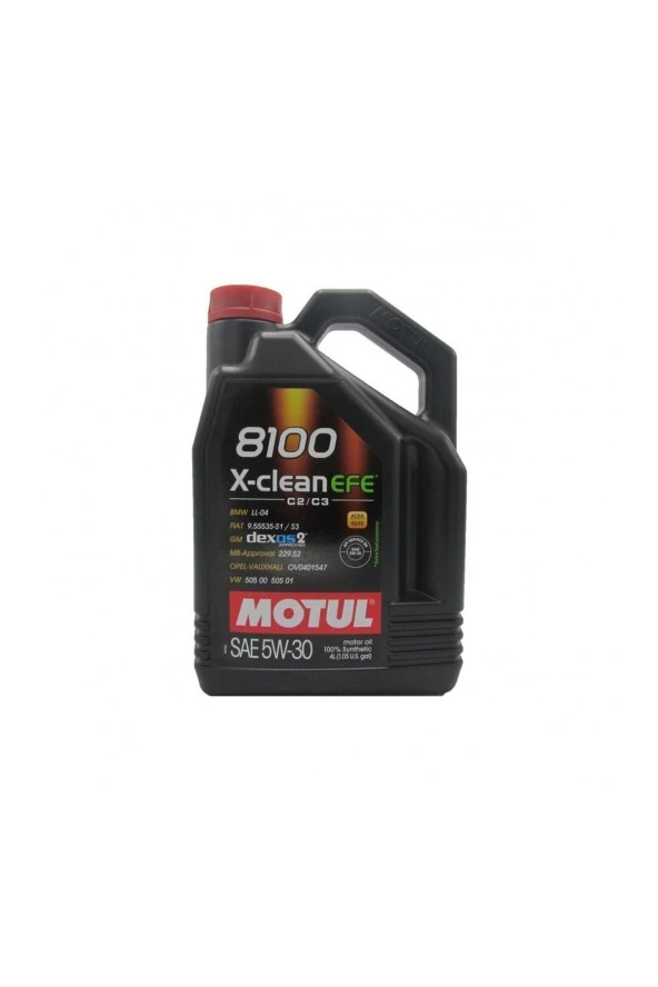 Motul 8100 X-clean Efe 5w-30 Partiküllü Motor Yağı 4lt