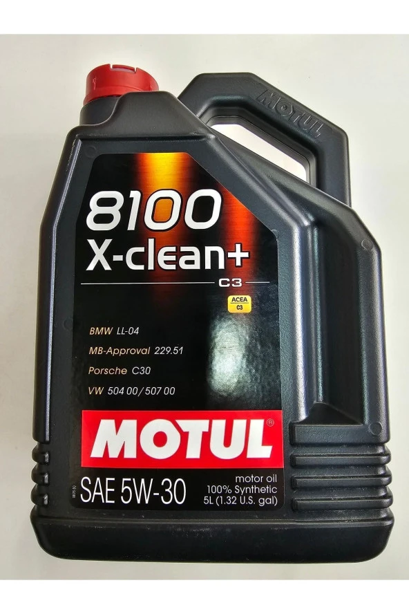 Autokit Motul 8100 X-clean+ 5w-30 Motor Yağı 5 Litre