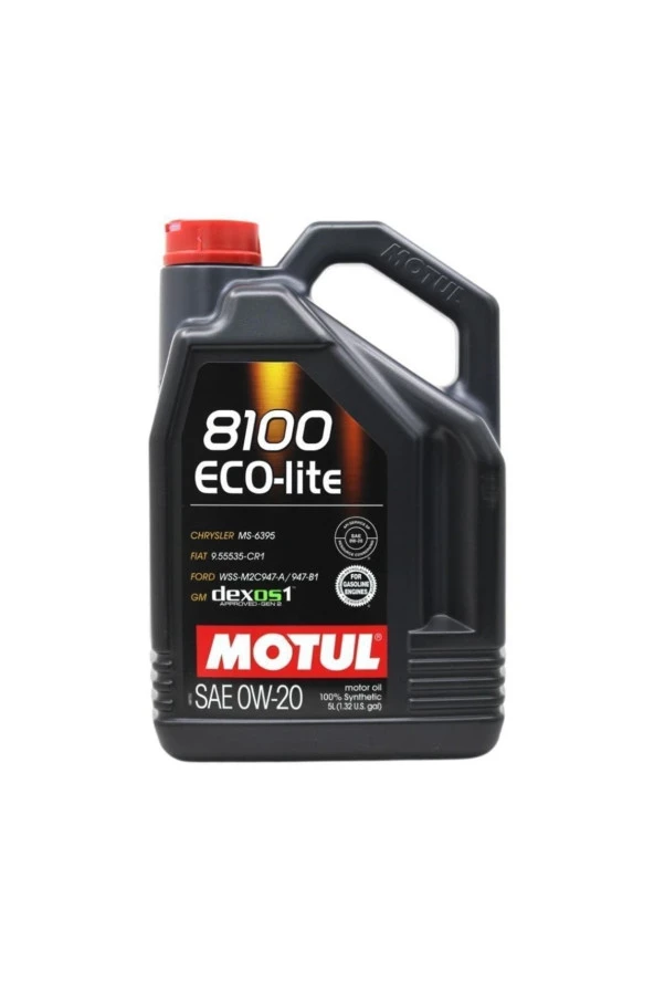 Motul 8100 Eco-lite 0w-20 5 Lt Tam Sentetik