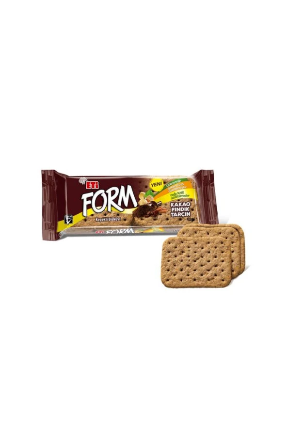 Form Kakaolu Fındıklı Kepekli Bisküvi 40 G X 24 Adet