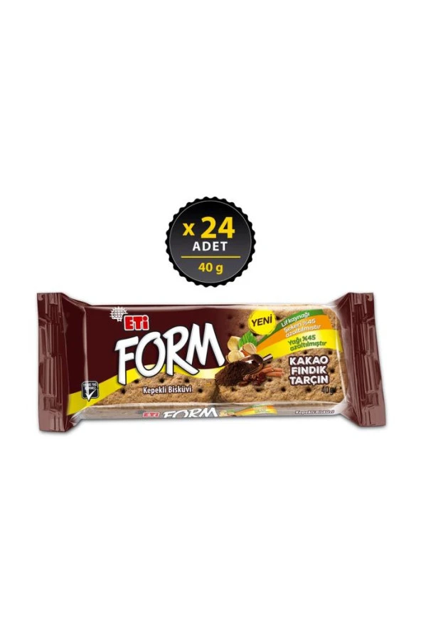 Form Kakaolu Fındıklı Kepekli Bisküvi 40 G X 24 Adet - 3