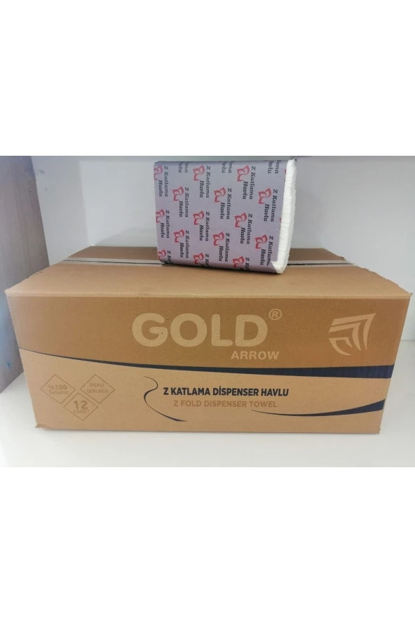 GOLD ARROW Z KATLAMA DİSPANSER HAVLU 200 LÜ 12 PKT - Resim 2