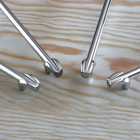 Prade 320 mm Krom Kulp Metal Mobilya Çekmece Mutfak Dolap Kapak Kulpları Kulbu Dolabı Kulpu - Resim 6