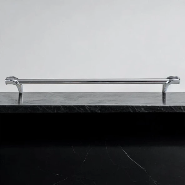 Prade 320 mm Krom Kulp Metal Mobilya Çekmece Mutfak Dolap Kapak Kulpları Kulbu Dolabı Kulpu - Resim 5