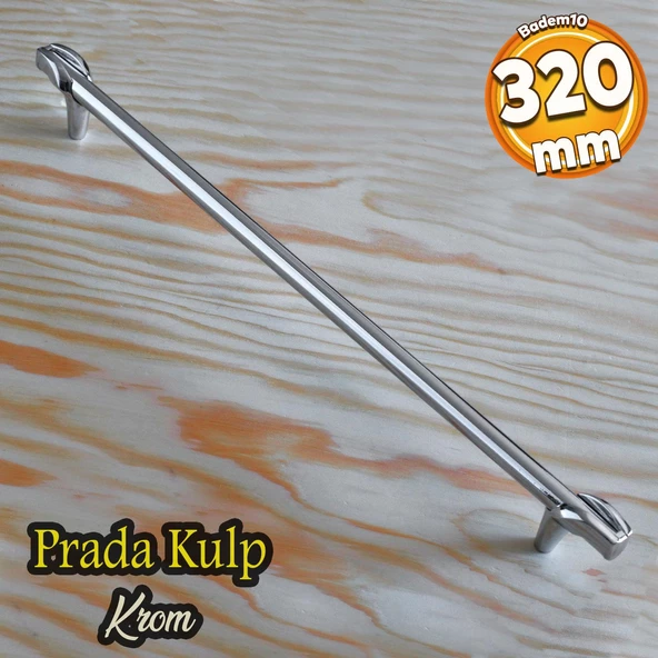 Prade 320 mm Krom Kulp Metal Mobilya Çekmece Mutfak Dolap Kapak Kulpları Kulbu Dolabı Kulpu
