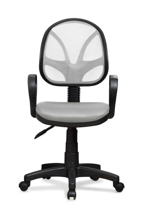 Arenzo Ev ve Ofis Çalışma Sandalyesi Bilgisayar ve Sekreter Koltuğu Bella Model Gri