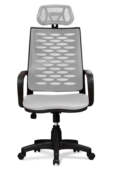 Ev ve Ofis Çalışma Sandalyesi Bilgisayar ve Yönetici Koltuğu Atlas Model Gri