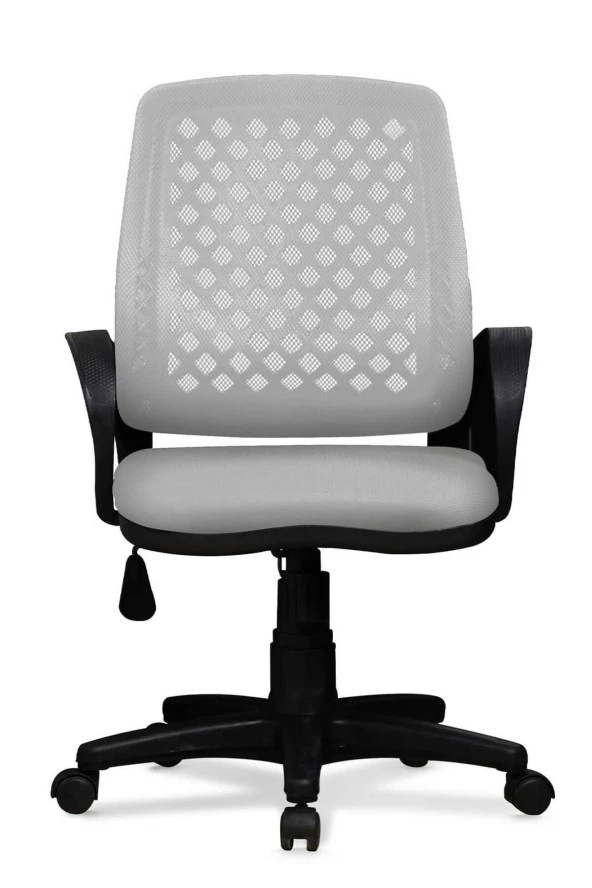 Ev ve Ofis Çalışma Sandalyesi Bilgisayar ve Sekreter Koltuğu Petek Model Gri