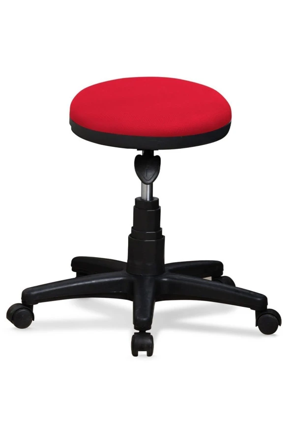 arenzo Bar Sandalyesi Sırtlı Baretta Model Kırmızı