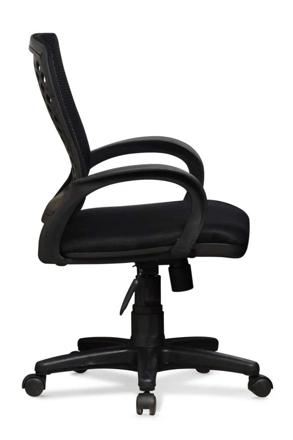 Ev ve Ofis Çalışma Sandalyesi Bilgisayar ve Sekreter Koltuğu Petek Model Siyah - 2