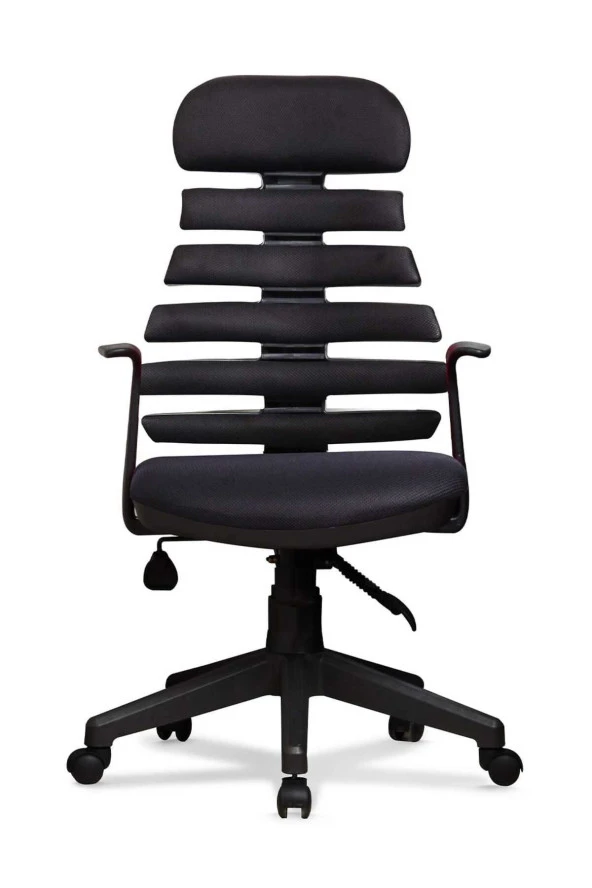 Ev ve Ofis Çalışma Sandalyesi Bilgisayar ve Yönetici Koltuğu Zebra Model Siyah