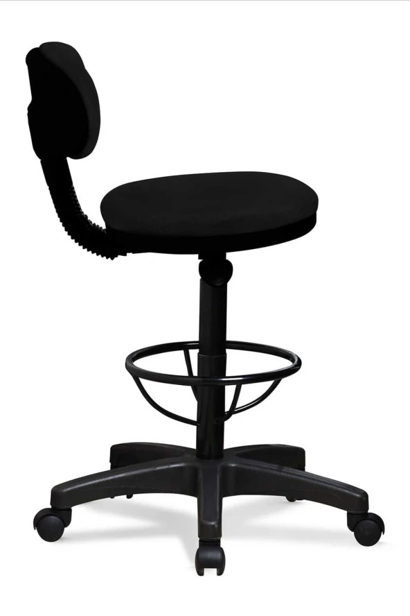 Bar Sandalyesi Sırtlı Beratta Model Siyah - 2