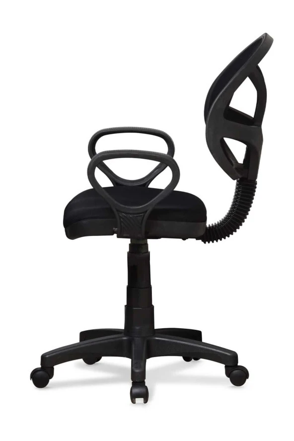 Ev ve Ofis Çalışma Sandalyesi Bilgisayar ve Sekreter Koltuğu Bella Model Siyah - 2