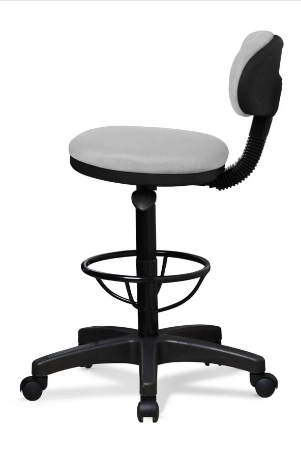 arenzo Bar Sandalyesi Sırtlı Baretta Model Gri - 2