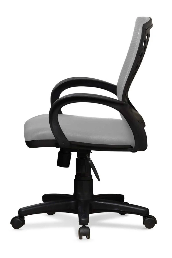 Ev ve Ofis Çalışma Sandalyesi Bilgisayar ve Sekreter Koltuğu Petek Model Gri - 3