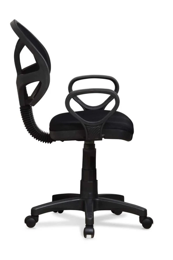 Ev ve Ofis Çalışma Sandalyesi Bilgisayar ve Sekreter Koltuğu Bella Model Siyah - 3