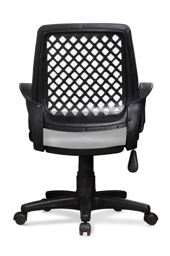 Ev ve Ofis Çalışma Sandalyesi Bilgisayar ve Sekreter Koltuğu Petek Model Gri - 4