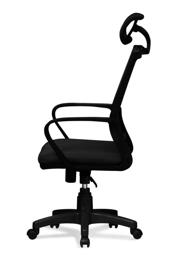 Ev ve Ofis Çalışma Sandalyesi Bilgisayar ve Yönetici Koltuğu Atlas Model Siyah - 3