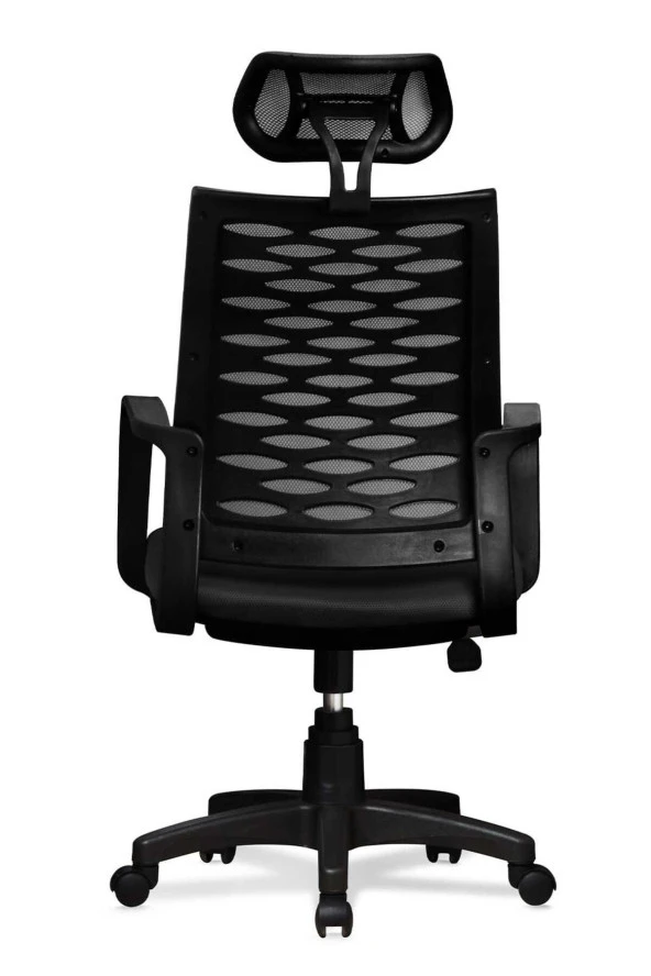 Ev ve Ofis Çalışma Sandalyesi Bilgisayar ve Yönetici Koltuğu Atlas Model Siyah - 4