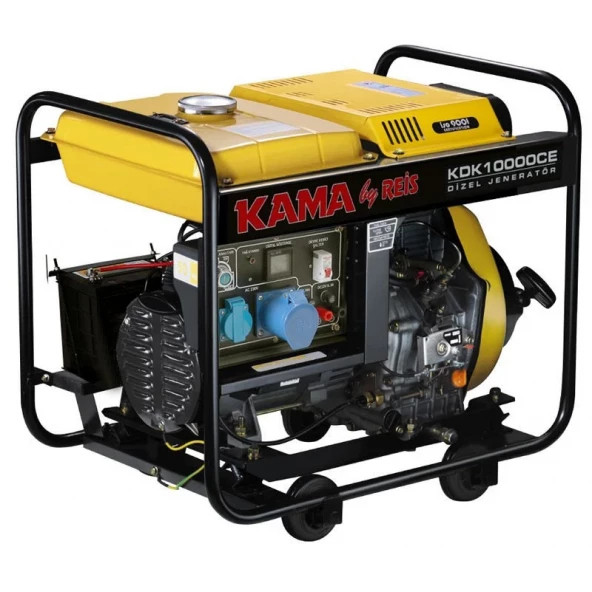 Kama By Reis KDK10000CE 9.4 kVA İpli Marşlı Dizel Jeneratör 220V