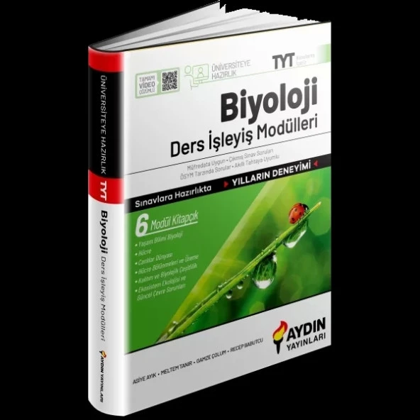 AYDIN YAYINLARI Üniversiteye Hazırlık TYT Biyoloji Ders İşleyiş Modülleri ürün görseli