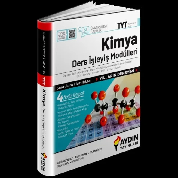 AYDIN YAYINLARI Üniversiteye Hazırlık TYT Kimya Ders İşleyiş Modülleri