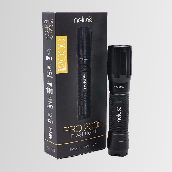 Orcamp NX-500 Nelux Pro 2000 El feneri - Su Geçirmez - 2