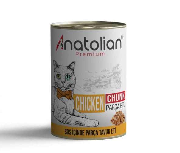 Anatolian Premium Adult Chicken Tavuklu Yetişkin Kedi Konserve 400 gr