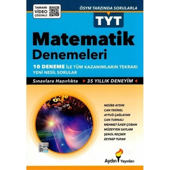 AYDIN YAYINLARI TYT MATEMATİK 10 DENEME