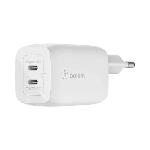 Belkin 2'li USB-C 65W PD Gan Şarj Cihazı