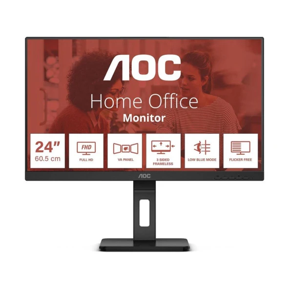 AOC 24E3QAF 24'' 4 ms Full HD Pivot IPS 75 Hz Monitör