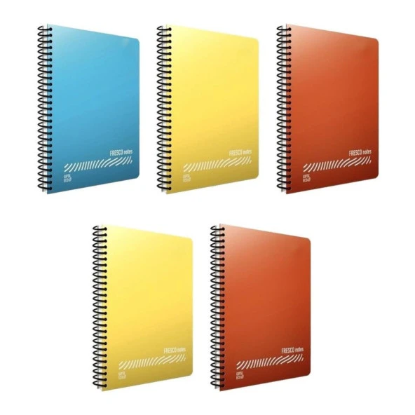 Gıpta ECO PP 80 Yp. A4 Spiralli Pp. Kapak Defter Kareli - 5 Adet