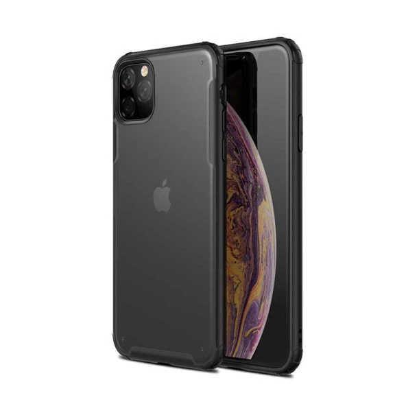 Apple iPhone 11 Pro Kılıf Köşe Korumalı Arkası Mat Buzlu Sert Kapak (VOLKS)