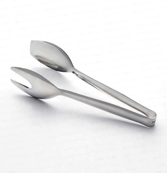 Nehir 4'lü Çelik Maşa Seti  (Izgara Maşa 28cm+Makarna Maşa+Servis Maşa+Pasta Maşa) - 4